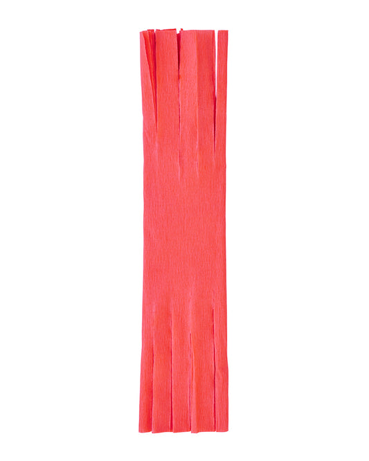 Dark Coral Fringed Crepe Paper