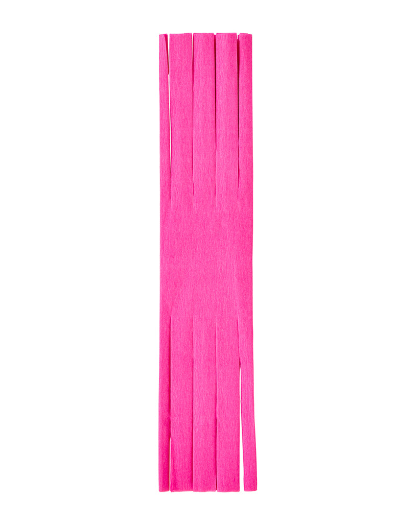 Cerise Fringed Crepe Paper