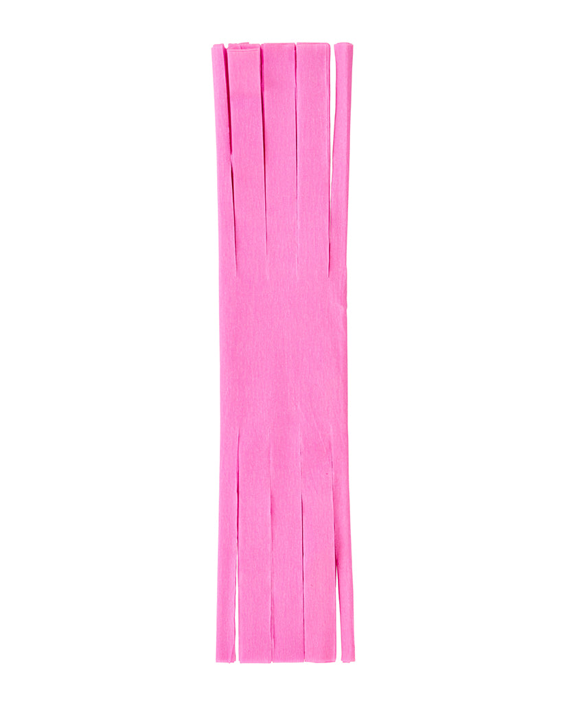Bright Pink Fringed Crepe Paper