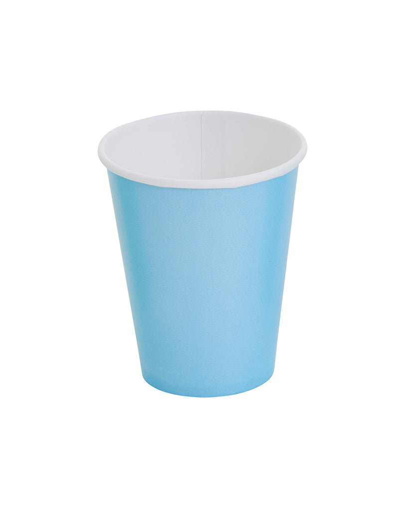 Pastel Blue Paper Cups – Poppies for Grace