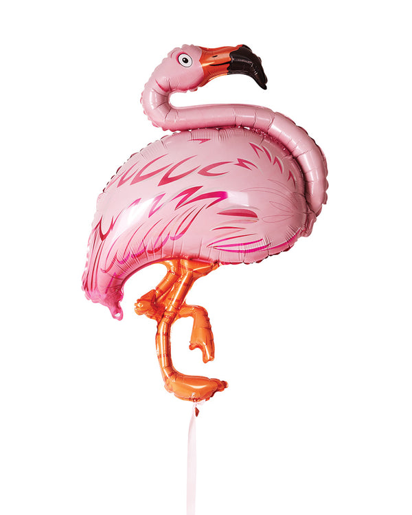 Flamingo Foil Balloon Filled with Helium