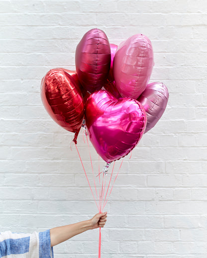 heart foil balloons for valentine's day