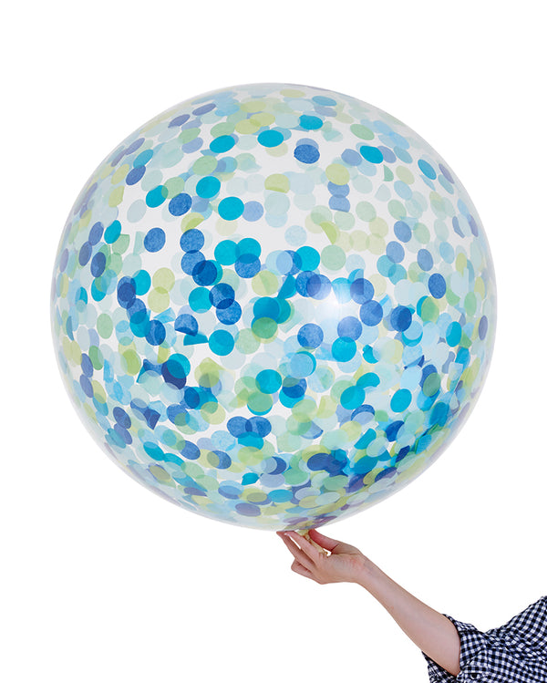 Handsome Jumbo Confetti Balloon Filled with Helium