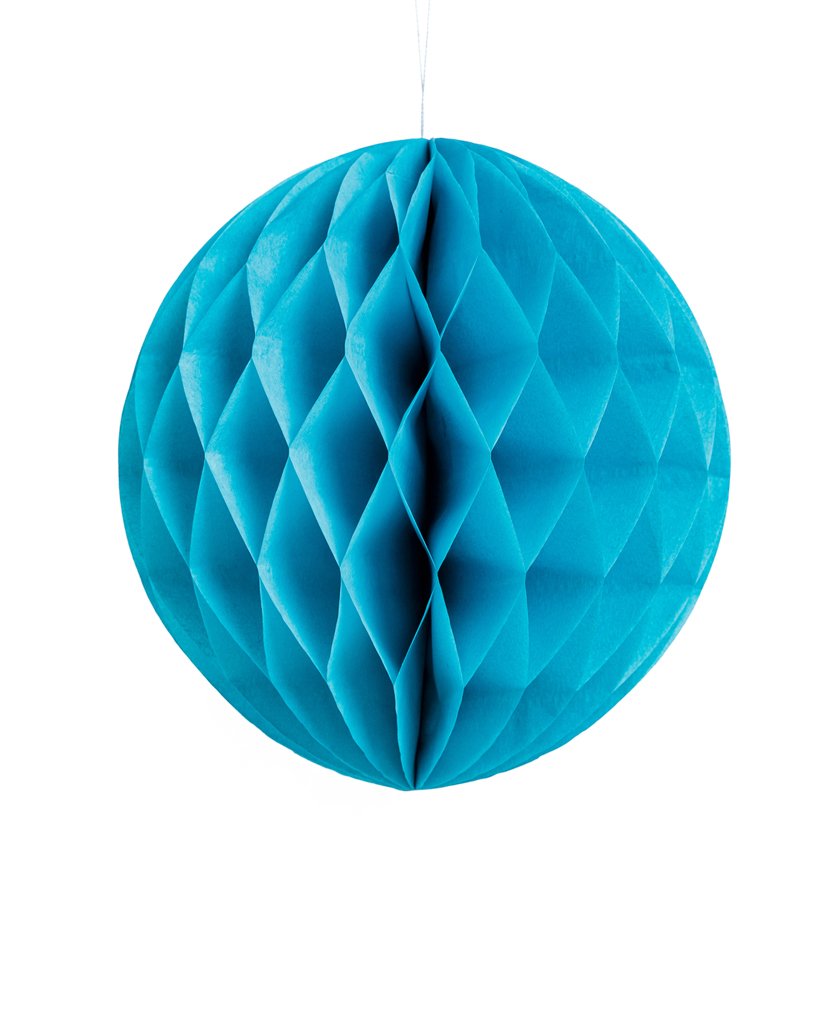 Large Electric Blue Honeycomb Ball
