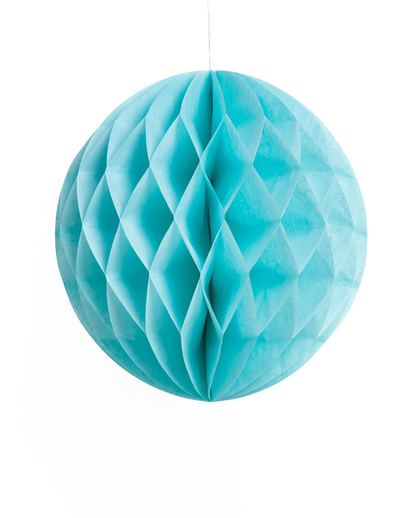 30cm Light Blue Honeycomb Ball