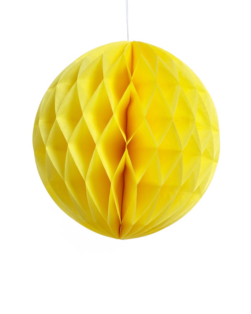 Large Yellow Honeycomb Ball