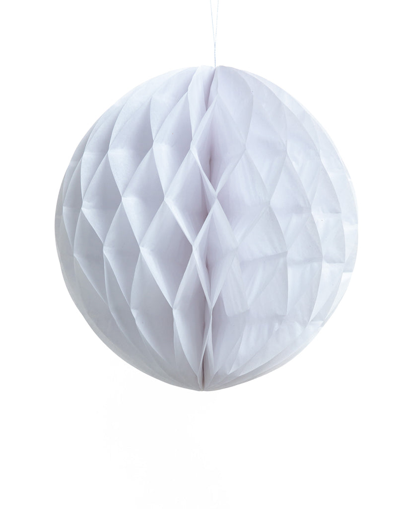 30cm White Honeycomb Ball