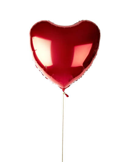 red jumbo heart balloon