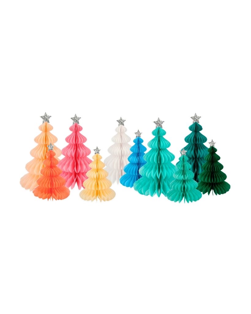 Rainbow Forest Honeycomb Decorations