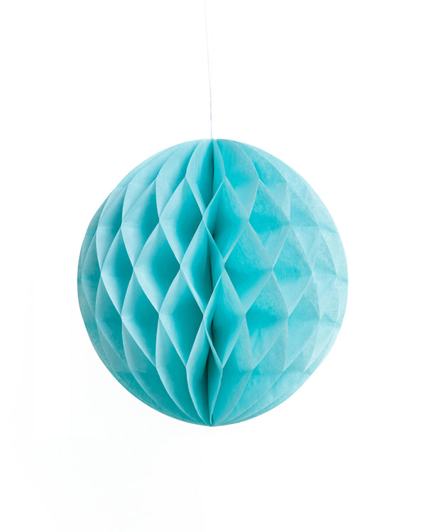 Medium Light Blue Honeycomb Ball