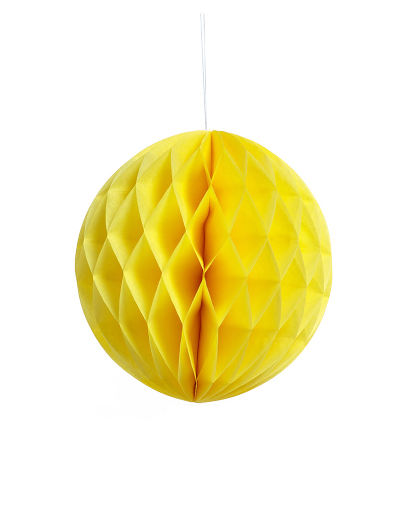 Medium Yellow Honeycomb Ball