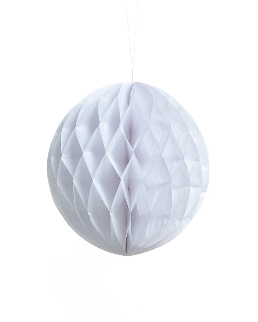 Medium White Honeycomb Ball