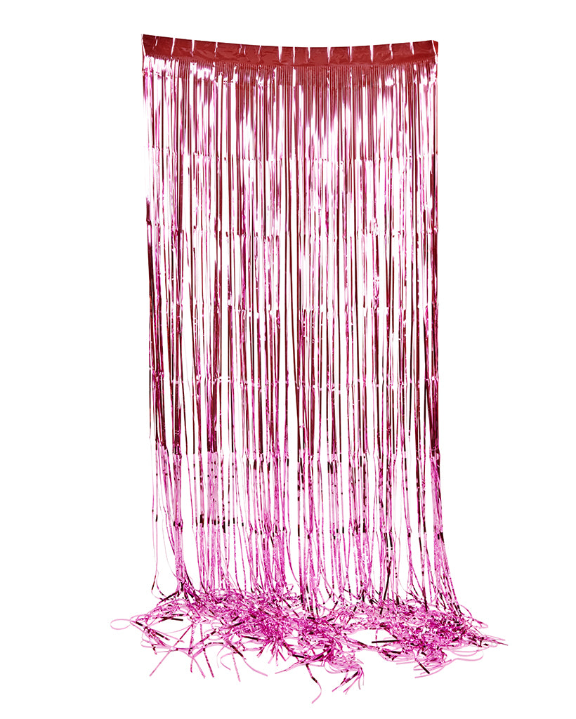 Hot Pink Foil Curtain