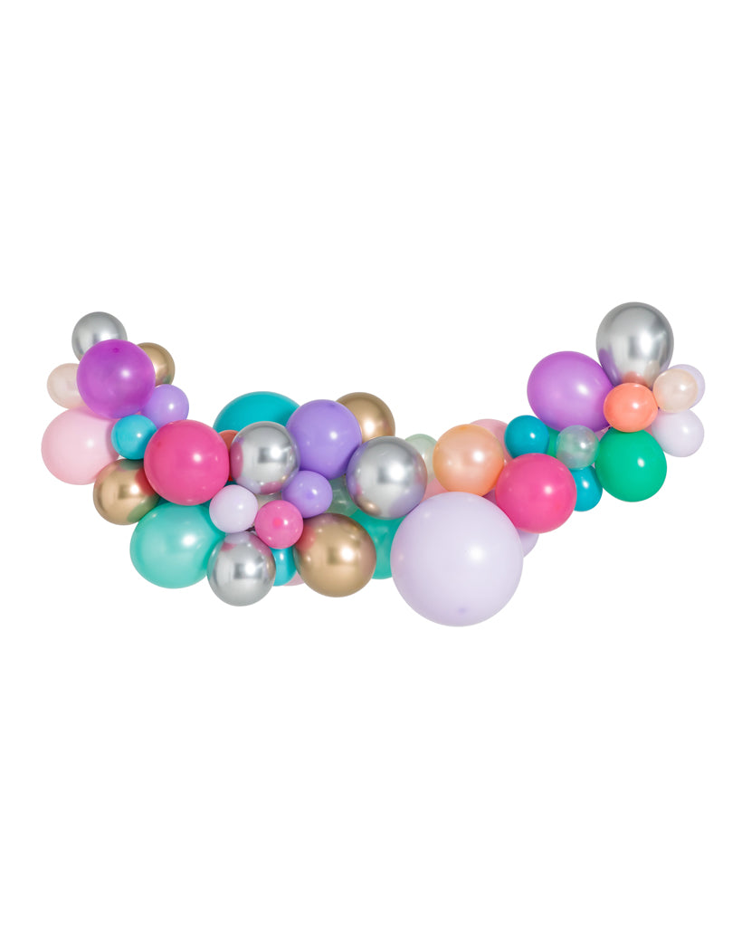 Medium Mermaid Balloon Garland Inflated