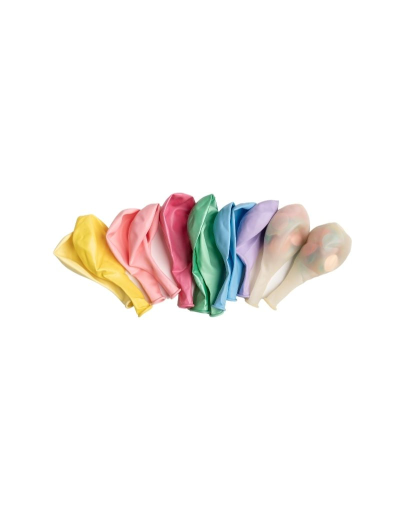 Pastel Rainbow Balloon Set Flat