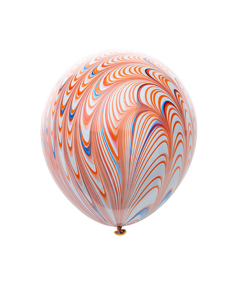 Orange Peacock Balloon