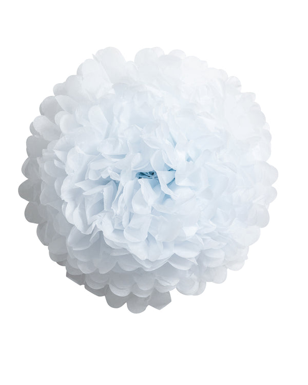 White Tissue Paper Pom Pom