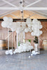 Large White Balloon Garland Inflated