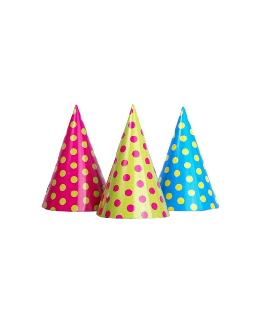 Polka Dot Mix Party Hats