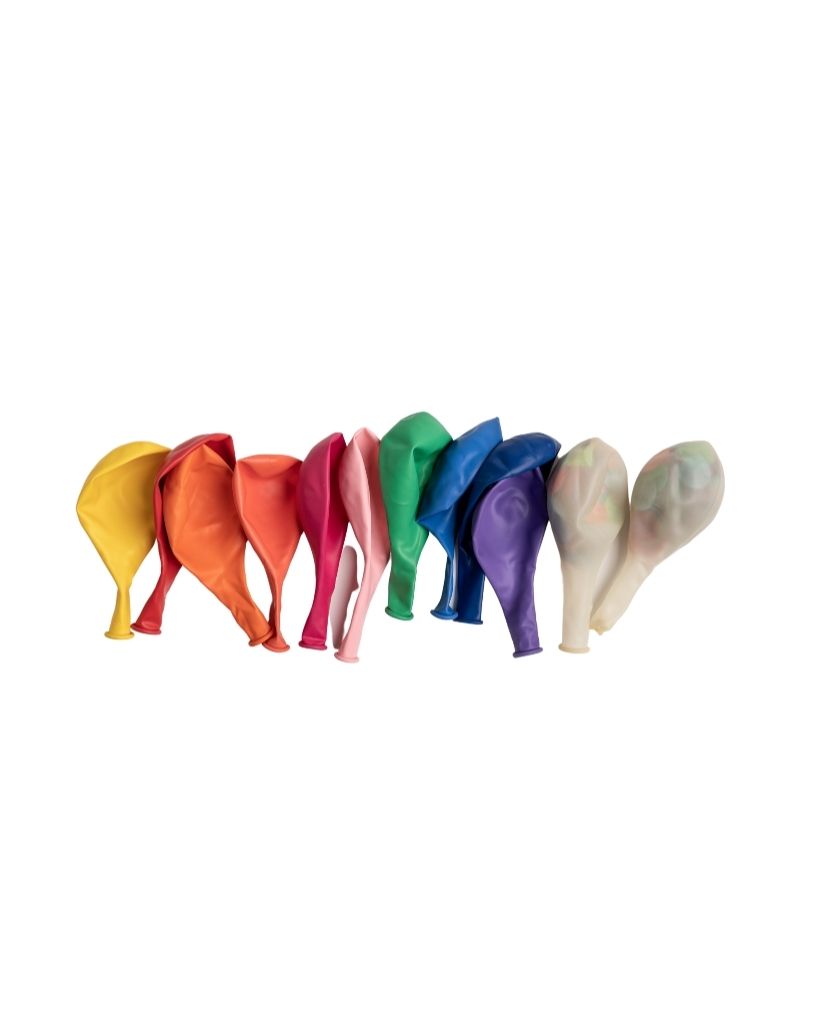 Rainbow Balloon Set Flat