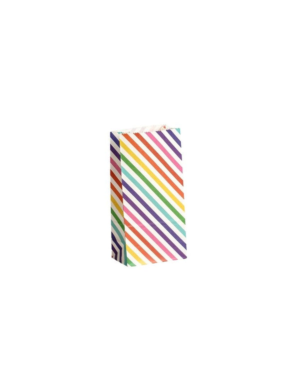 Rainbow Stripe Lolly Bags 10 Pack