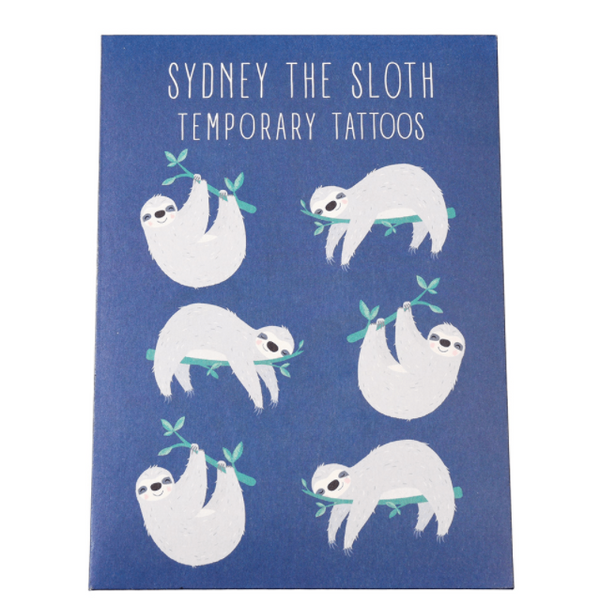 Sydney the Sloth Temporary Tattoos