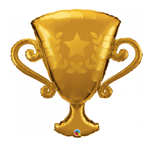 Golden Trophy Foil Balloon