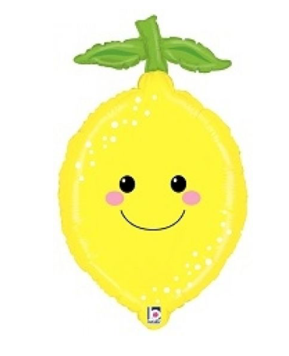 Friendly Lemon Foil Balloon