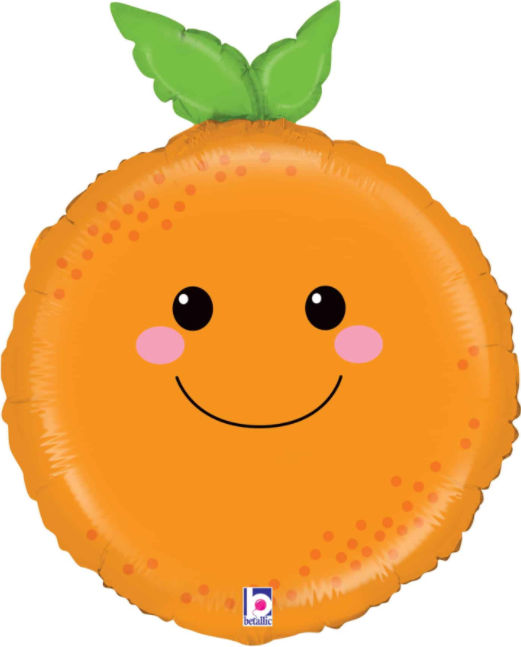 Friendly Orange Foil Balloon