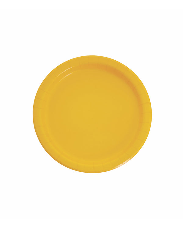 Small Yellow Paper Plates