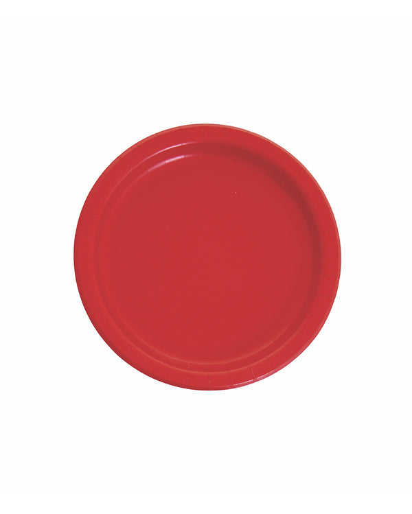 Small Red Paper Plates
