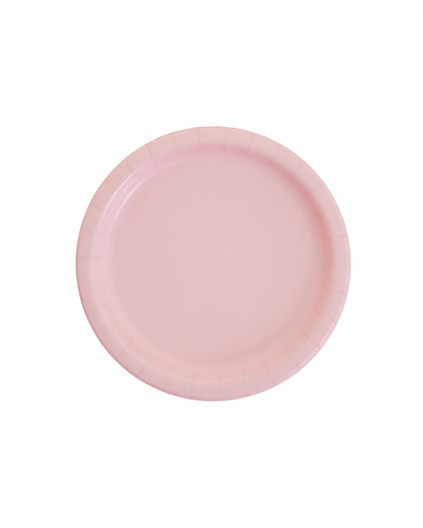 Small Pink Paper Plates