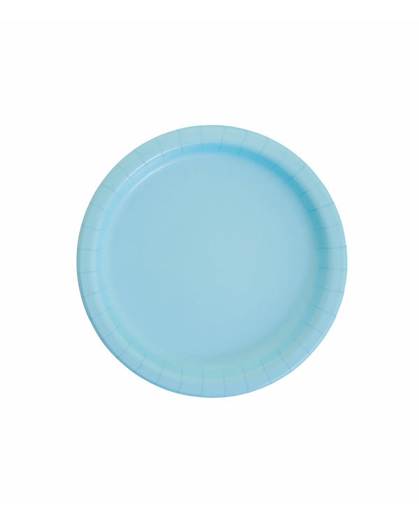 Small Pastel Blue Paper Plates