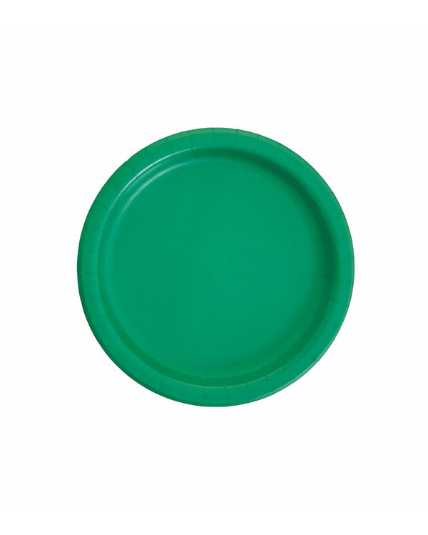 Small Emerald Paper Plates