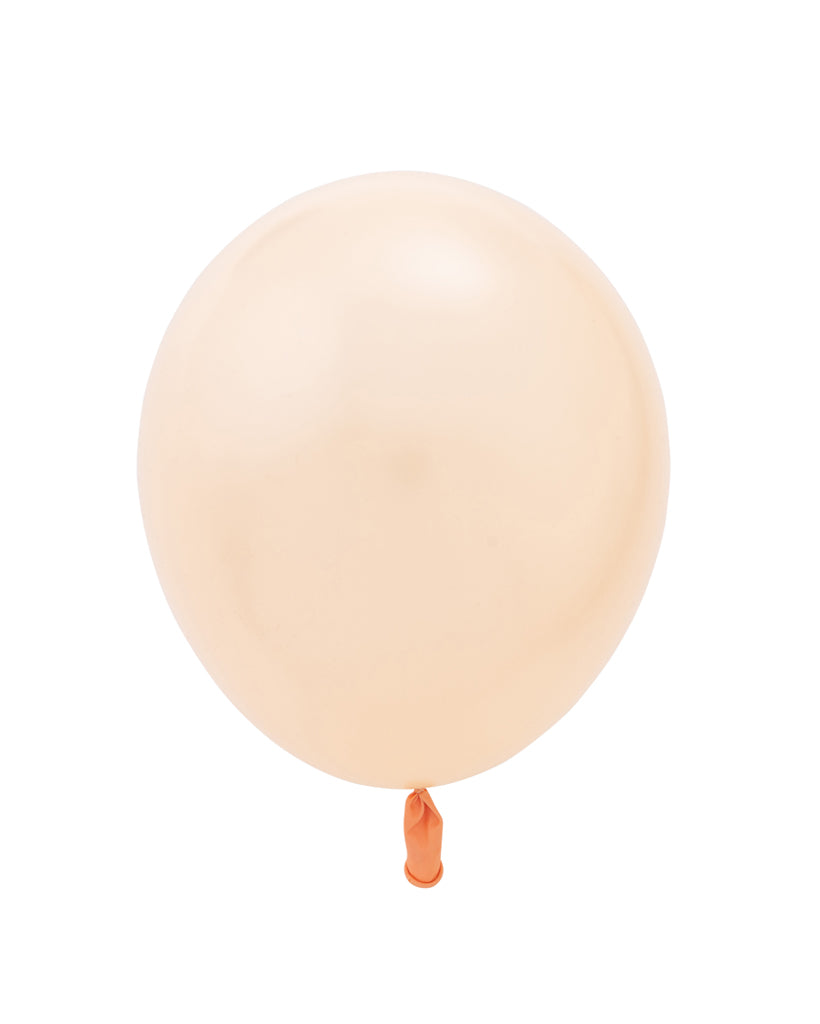 5 Flat Pearl Peach Standard Balloons