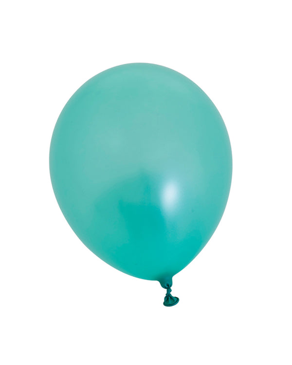 5 Flat Pearl Mint Standard Balloons