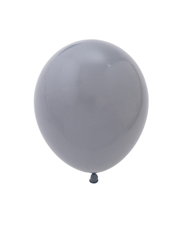 5 Flat Grey Standard Balloons