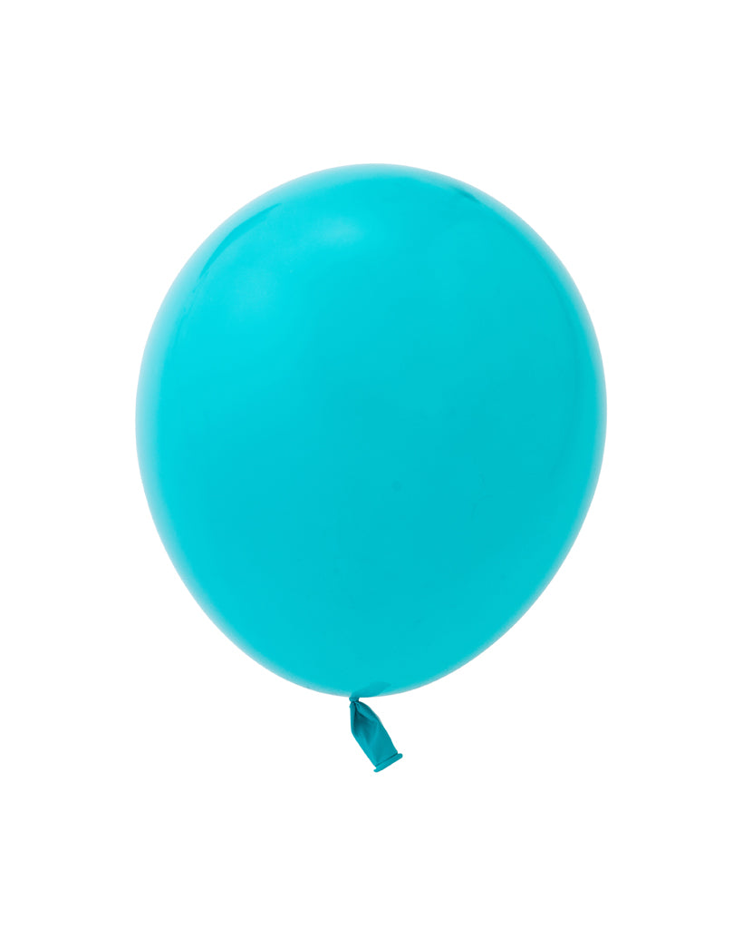 5 Flat Caribbean Blue Standard Balloons