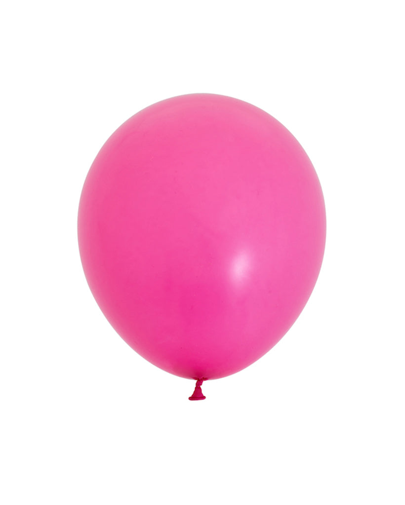 5 Flat Fuchsia Standard Balloons