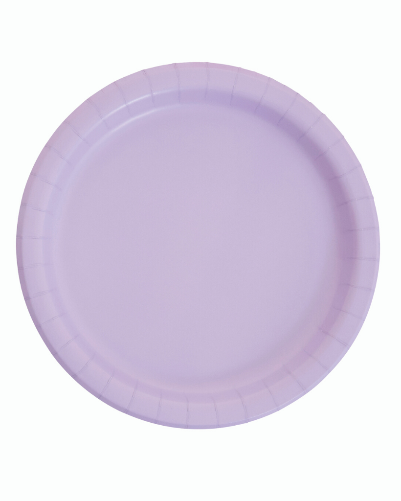 Large Lavender Paper Plates