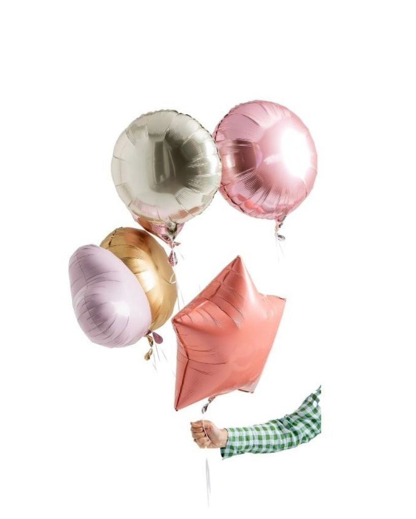 soft pink and peach foil balloons 