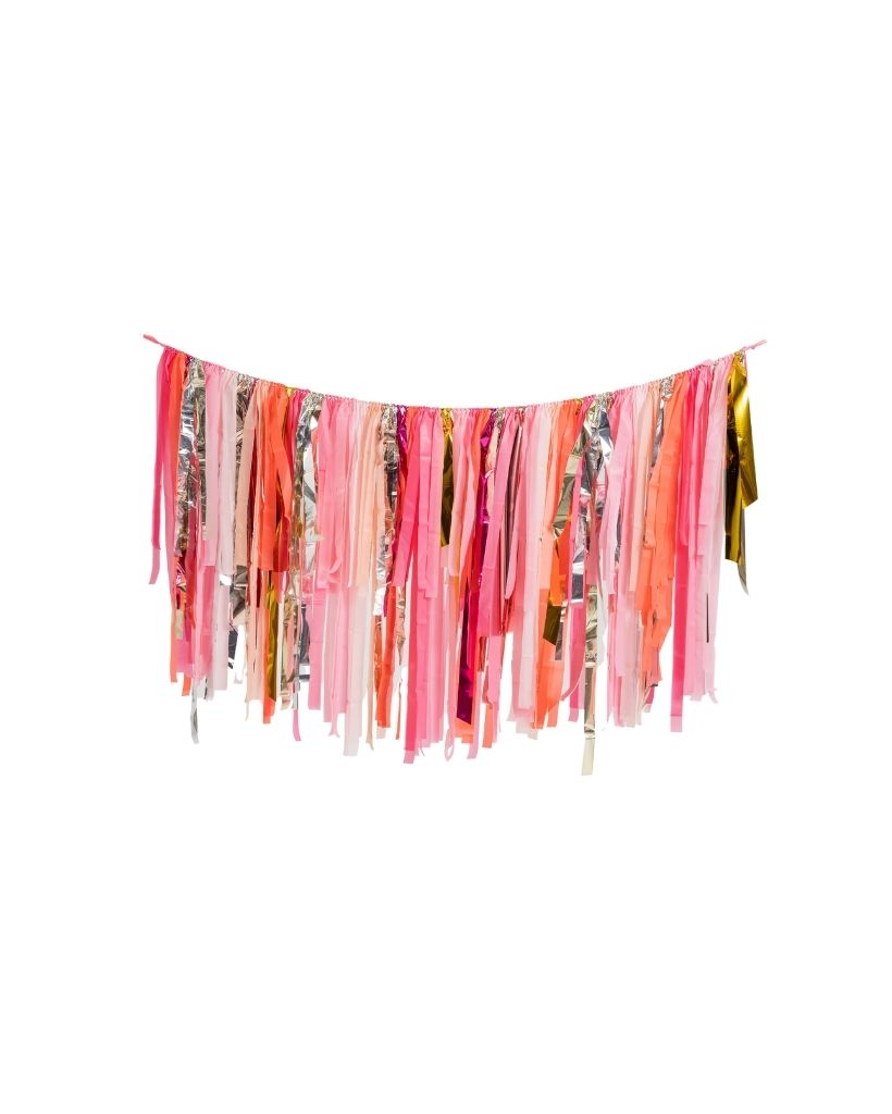 Pink Shimmer Streamer Garland