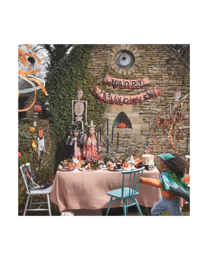 fringed happy halloween bunting