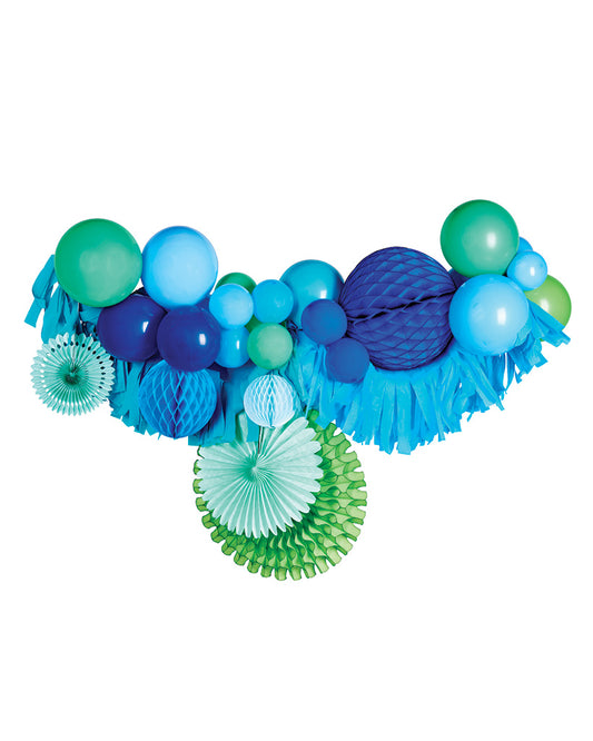 Blue and green handsome fancy garland