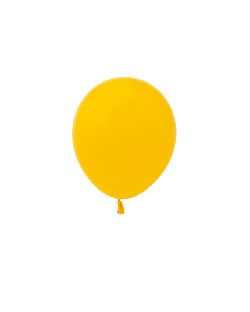 5 Flat Goldenrod Mini Balloons