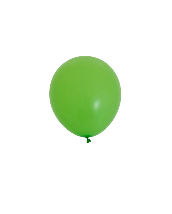 5 Flat Lime Mini Balloons