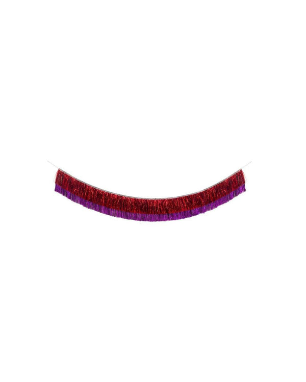 Red and Pink Tinsel Fringe